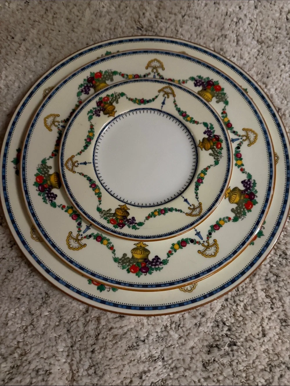 Vintage cauldon china plates